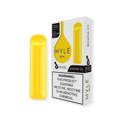 Mini Banana Ice MYLE Disposable Vape Pods in UAE