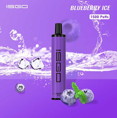 Isgo Paris Disposable Vape 1500 Puffs BLUBERRY ICE in Dubai